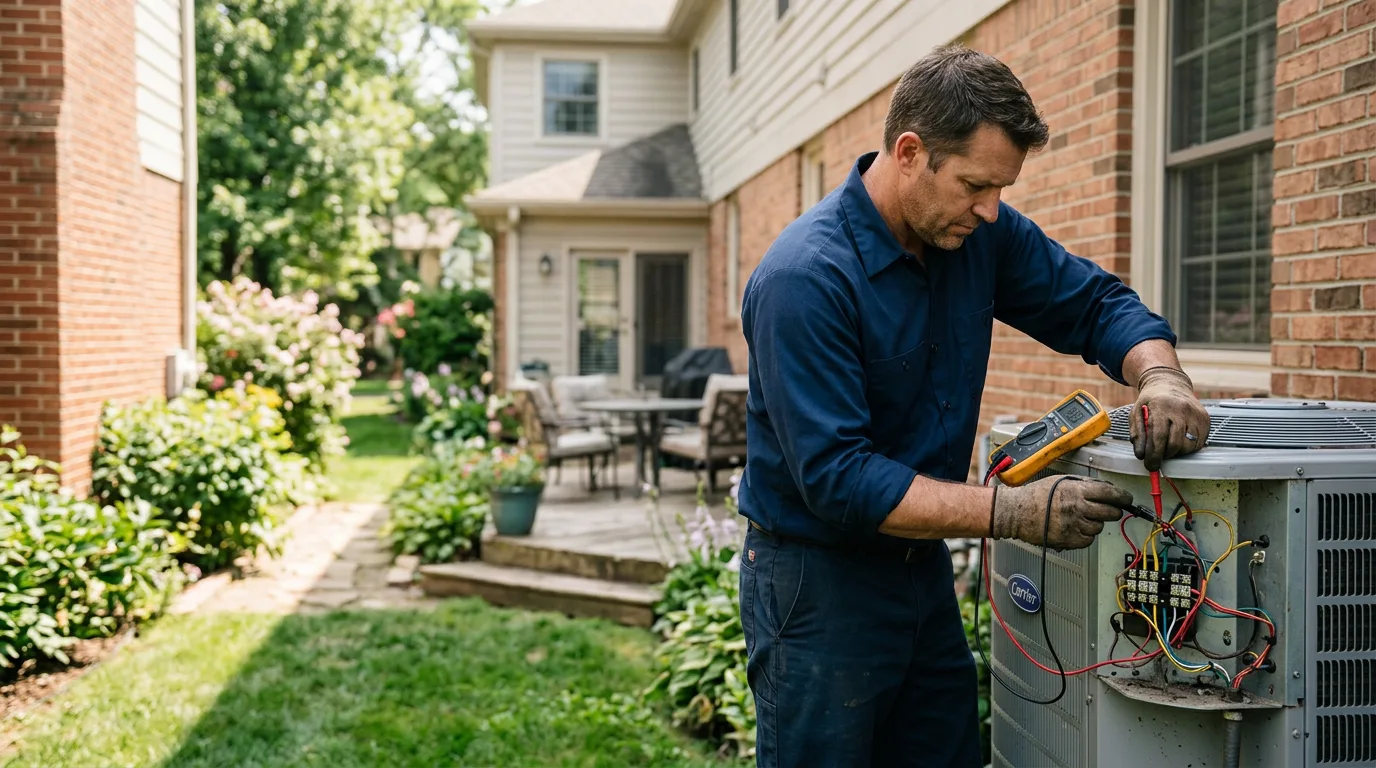 HVAC technician working near Snow Lake, AR